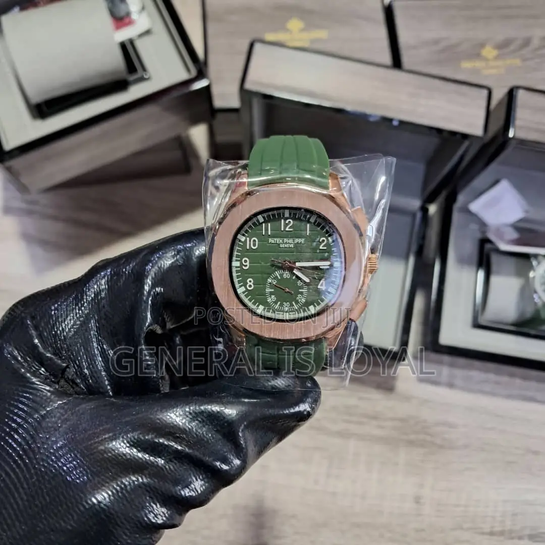 Original Patek Philippe Silicone Strap Mens Watch