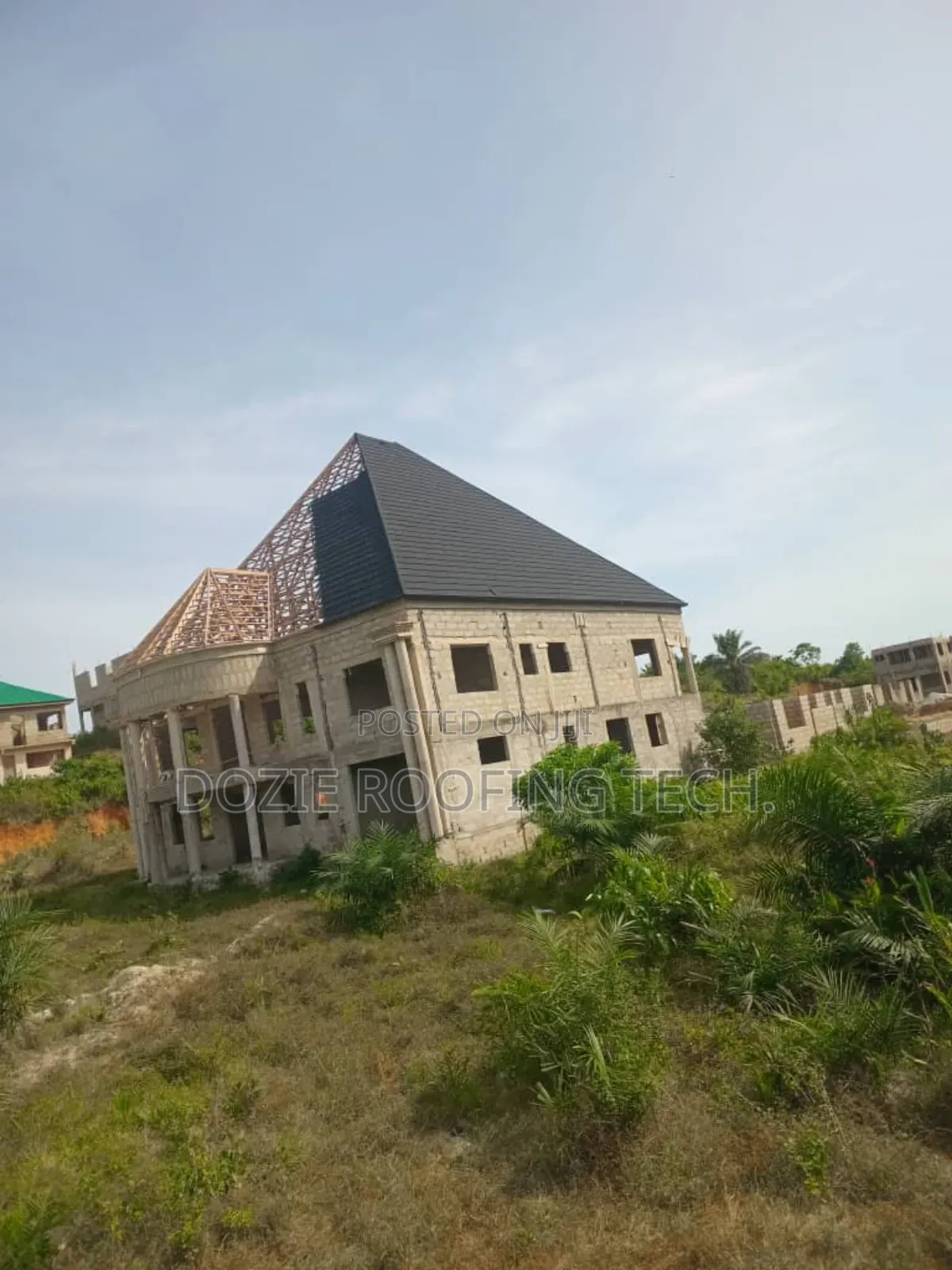 Wood Work and Installation of Stone Coated (Eurotiles)
