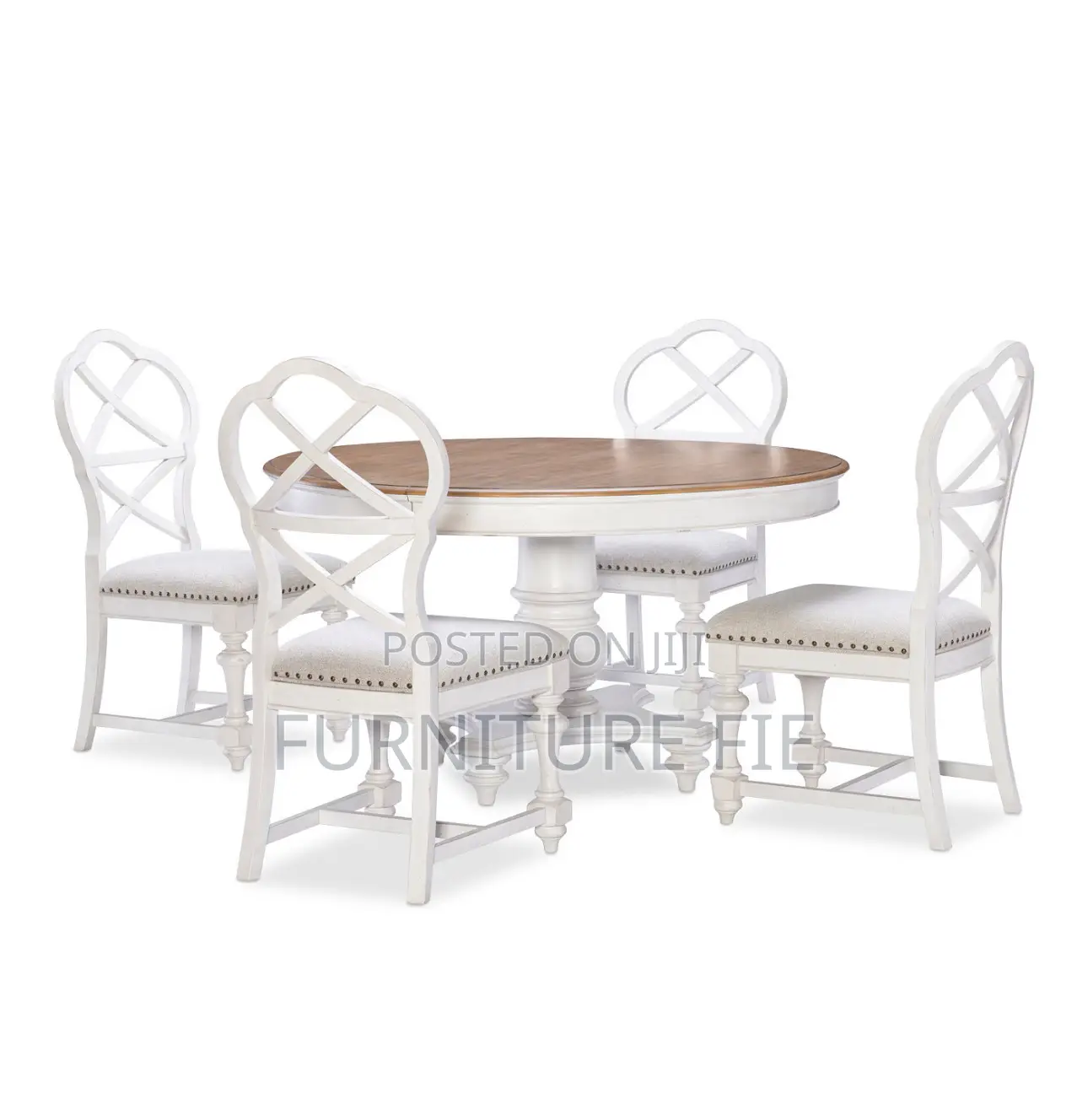 Mandeville 5pc Dining Set(Round Table 4x-Back Chairs)Macys