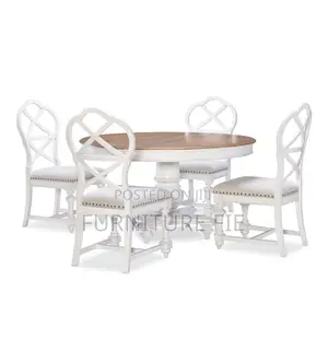 Mandeville 5pc Dining Set(Round Table 4x-Back Chairs)Macys