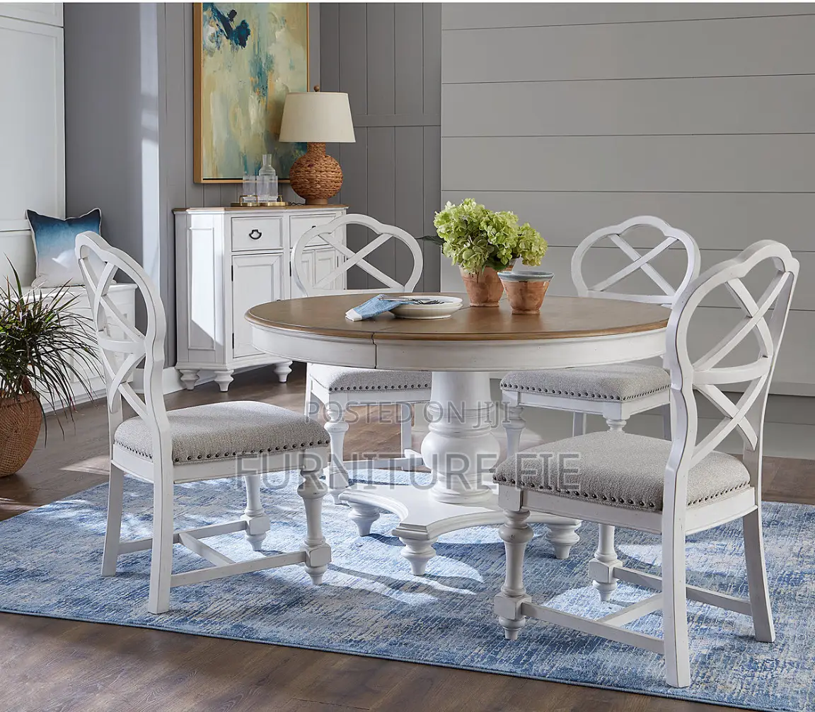 Mandeville 5pc Dining Set(Round Table 4x-Back Chairs)Macys