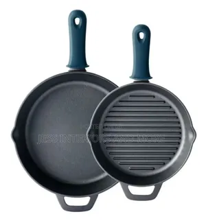 Tramontina Cast Iron Grill and Skillet Pan 2 Piece