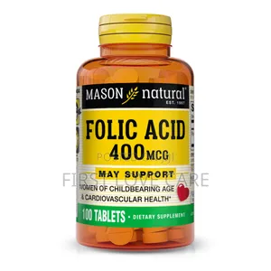 Mason Natural Folic Acid 400mcg May Support