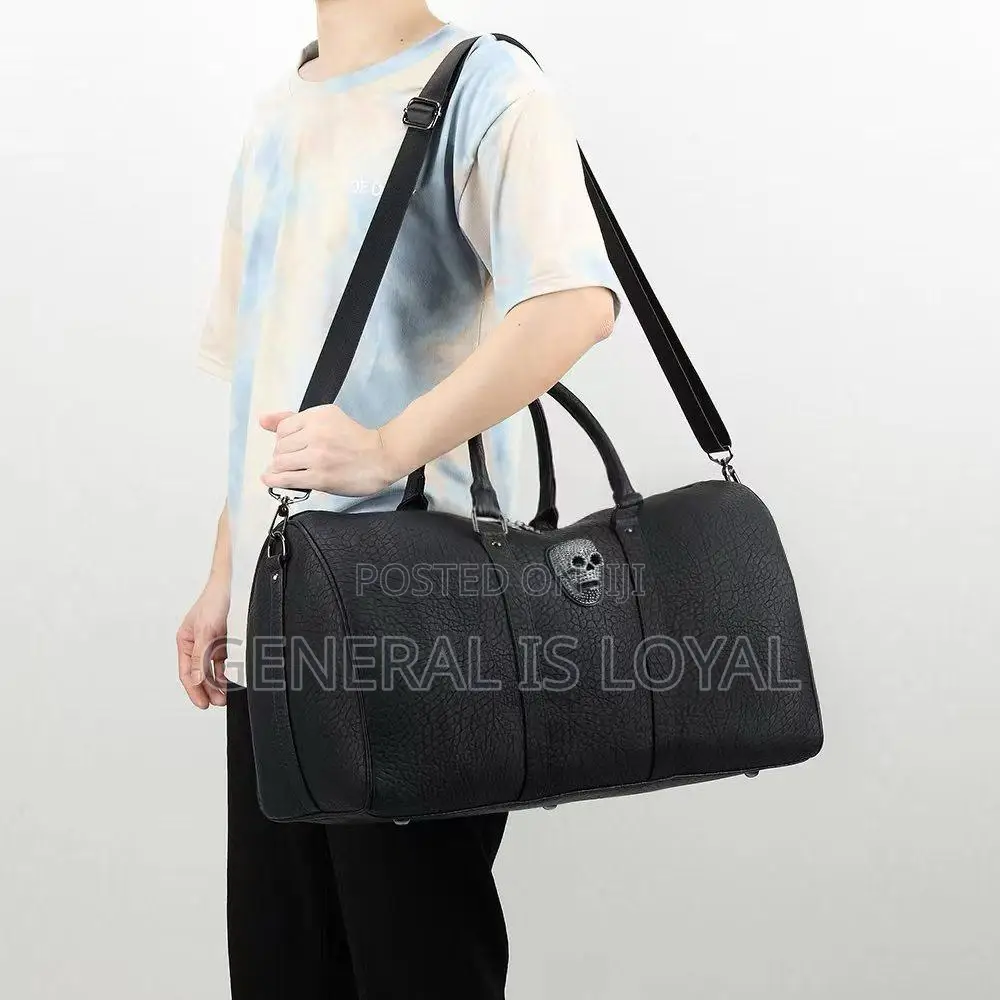 Stone Unisex Co Leather Travel Duffle Bags
