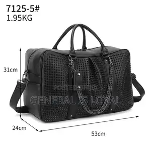 Stone Unisex Co Leather Travel Duffle Bags
