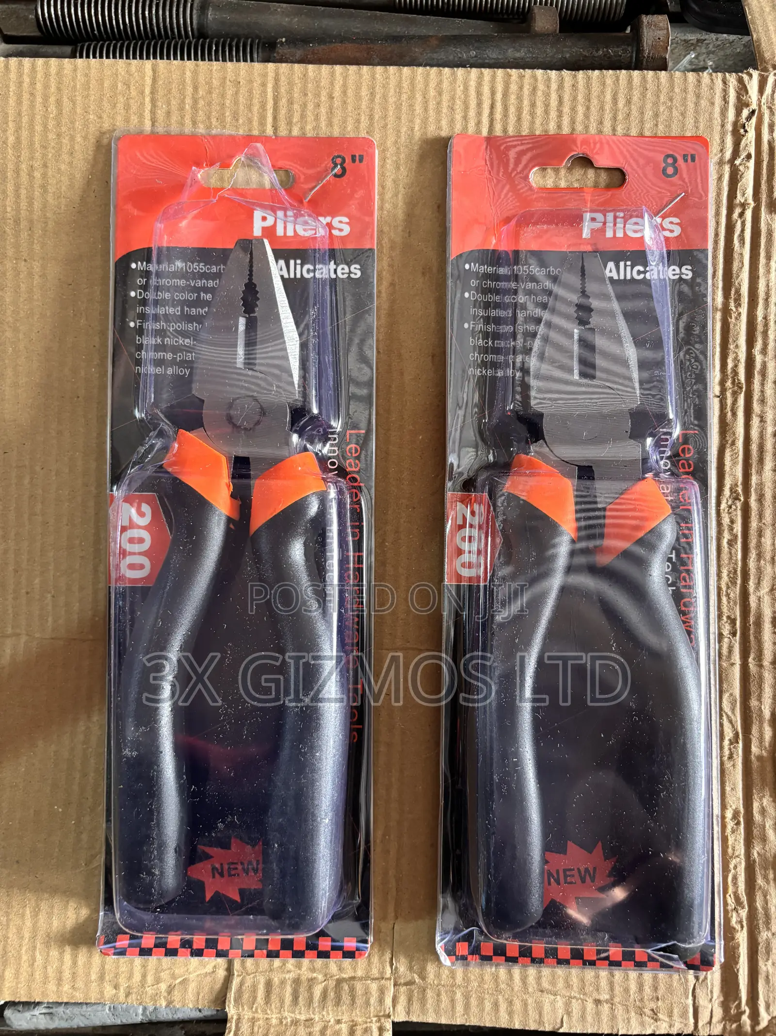 Pliers 6inch and 8inch.