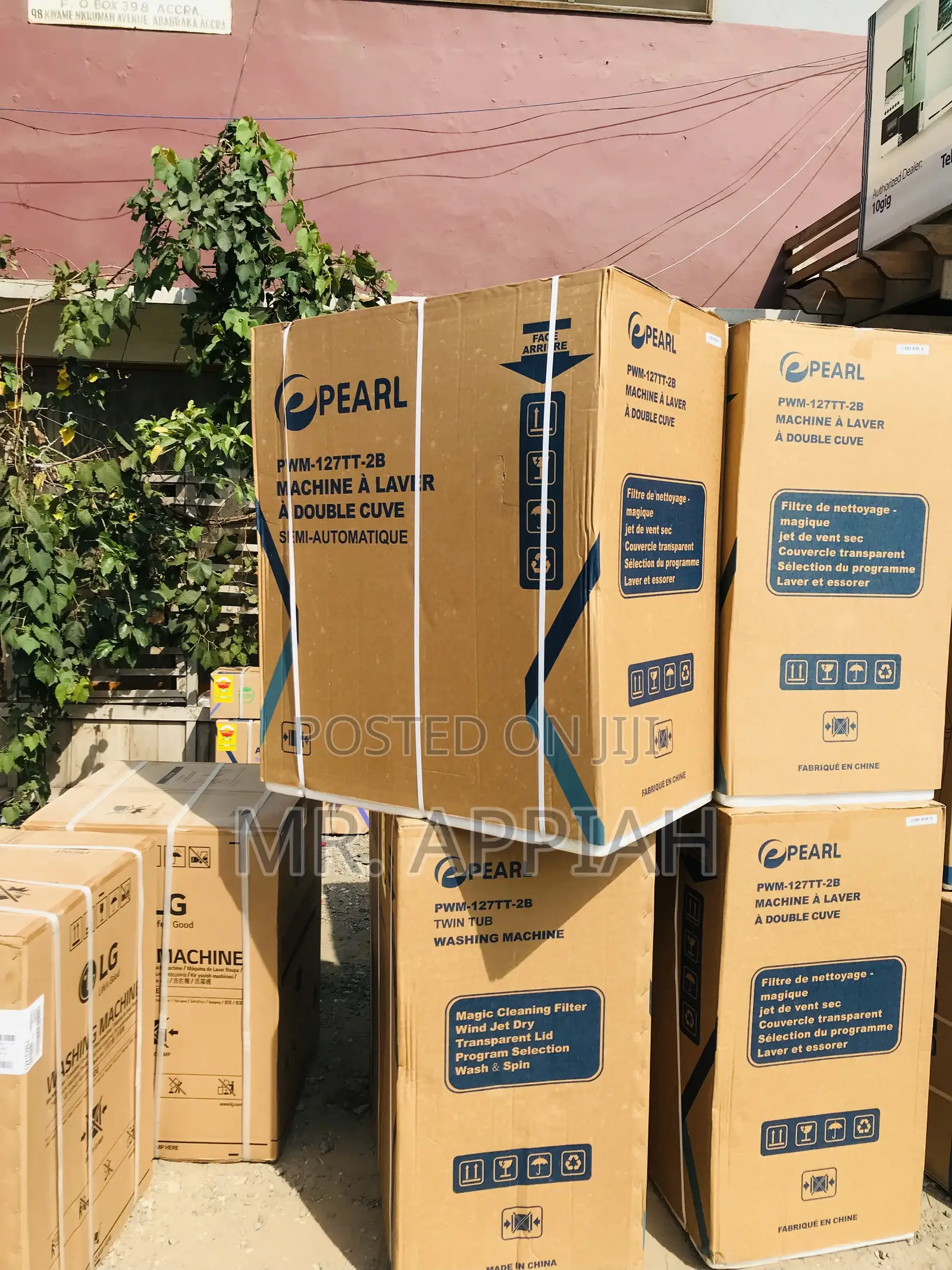 Well Built Pearl 12kg Semi-Auto Electric Washing Machine.