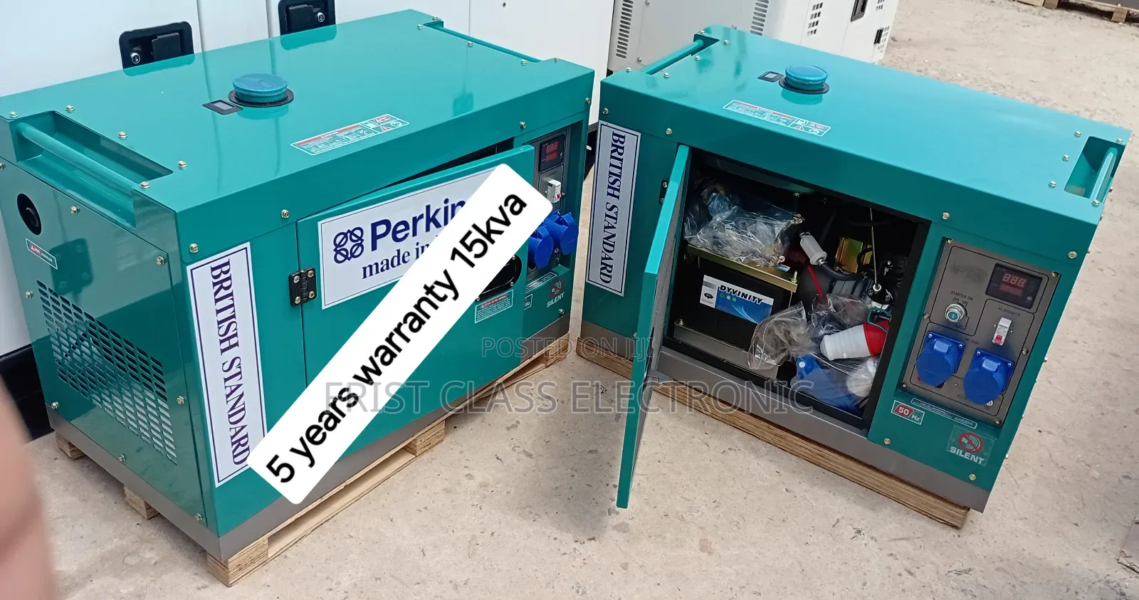 15kva Silent Diesel Genset With 100% Copper Engine