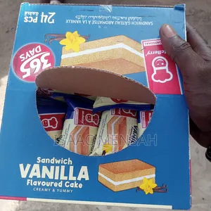 Sandwich Vanilla Cake 24pcs in a Box, Going for Cool Gh30.
