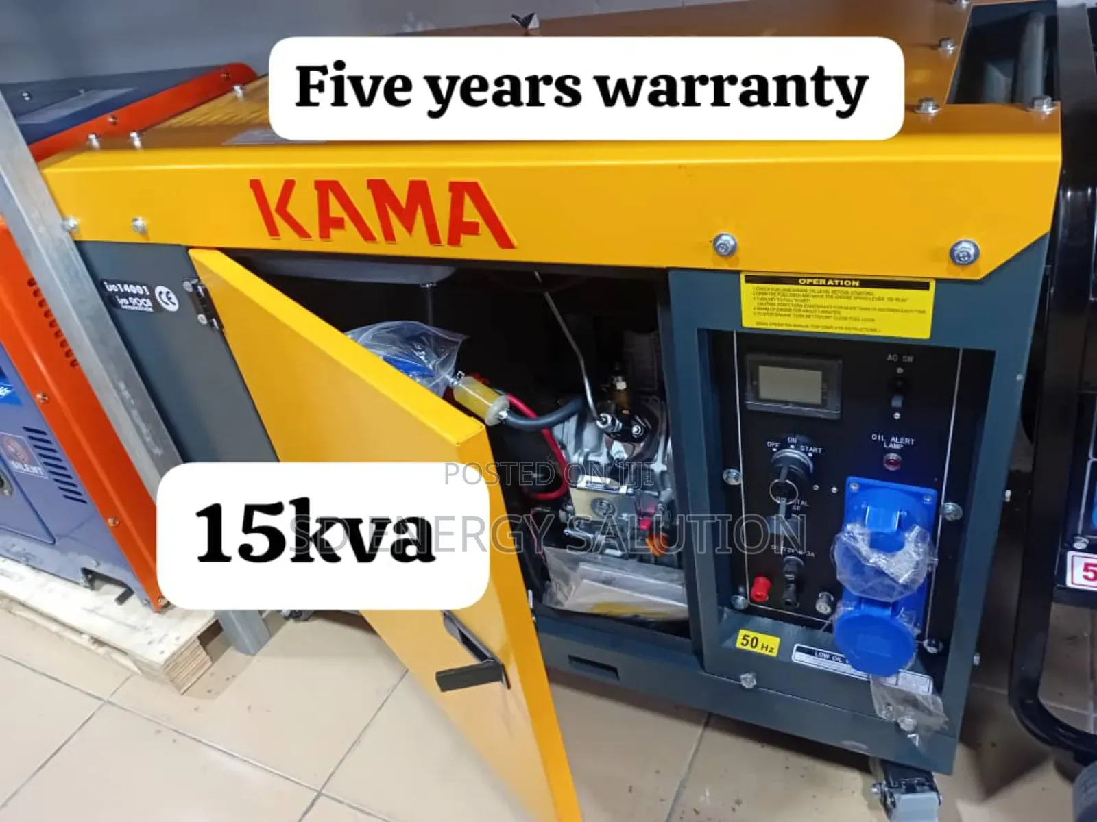 Weather Resistant 15kva 16500watt Kama Diesel Generator