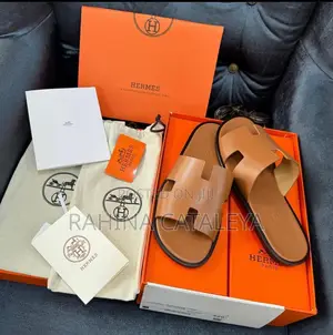Men Luxury Hermes Slides