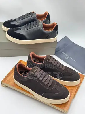 Brunello Cucinelli Suede Laced Sneakers