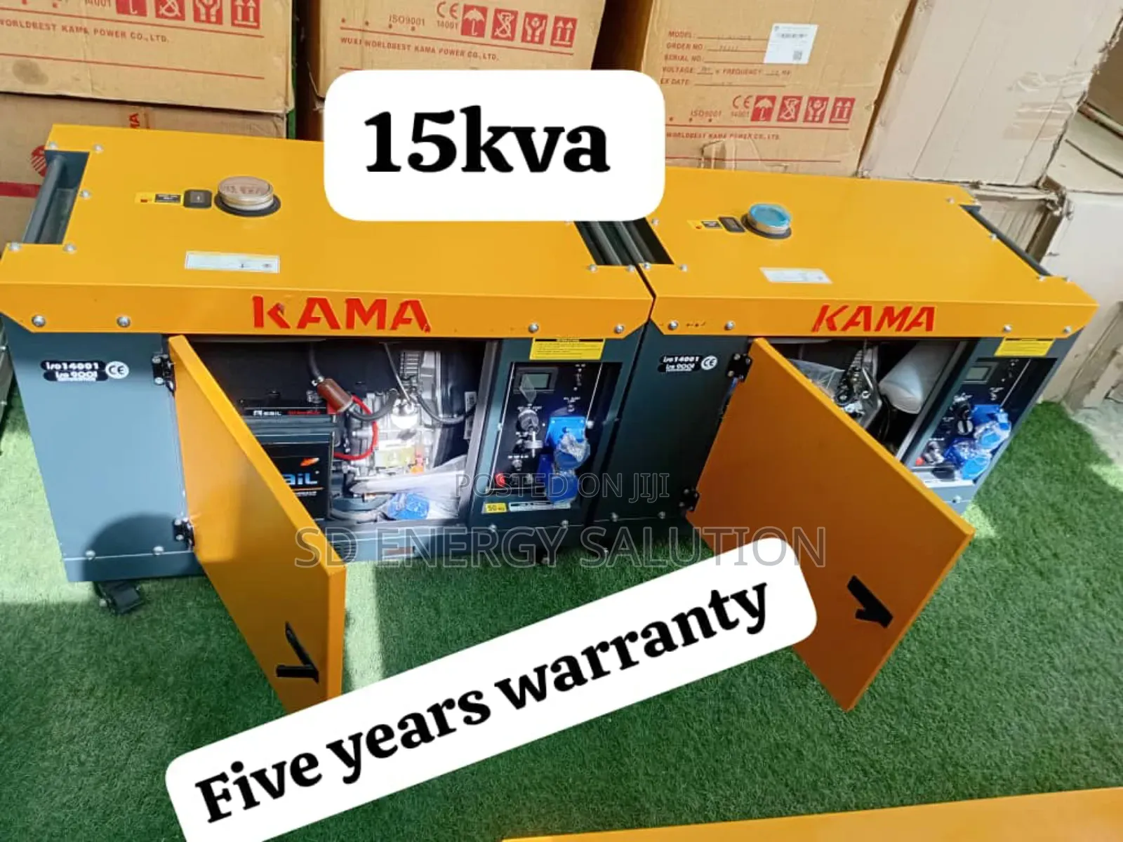 Heavy Duty Gen 15kva 16500watt Diesel Kama