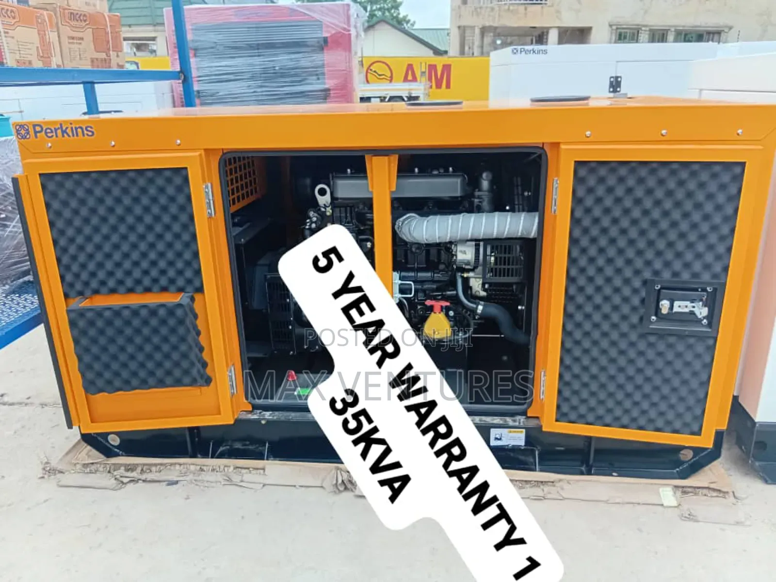 Stable Power Supply 35kva Perkins Diesel Generator Pushstart