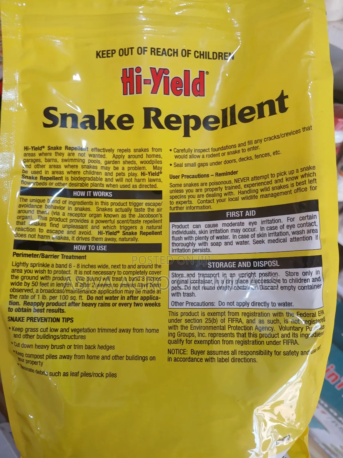Hi-Yield Snake Repellent Powder
