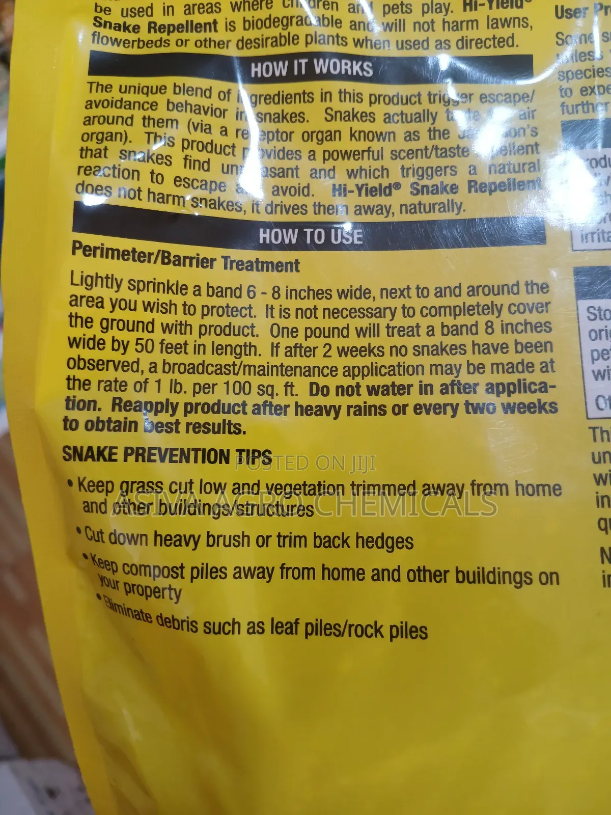 Hi-Yield Snake Repellent Powder