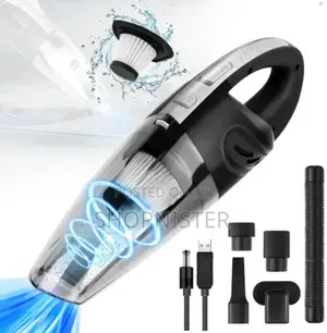 Portable Car Vacuum Cleaner Black