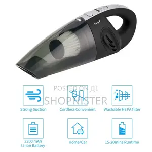Portable Car Vacuum Cleaner Black