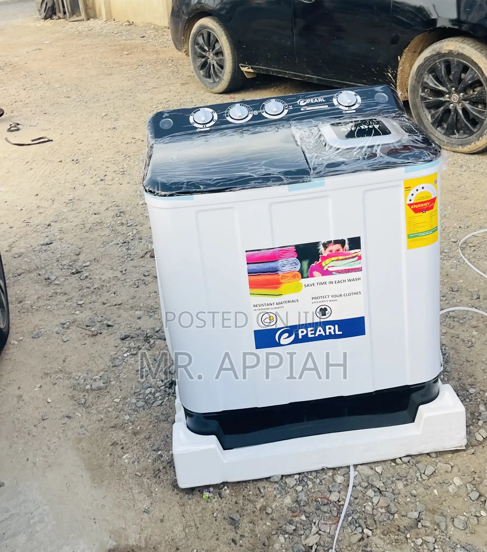 Transparent Lid Pearl 7kg Spin Dry Electric Washing Machine