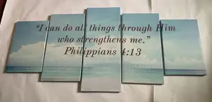 Luxury Christian Wall Arts Canvas Frames 5 Panels 3d