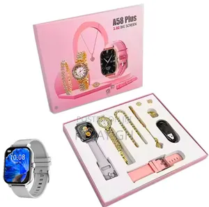 A58 Plus Lady's Gift Smartwatch Set - Silver