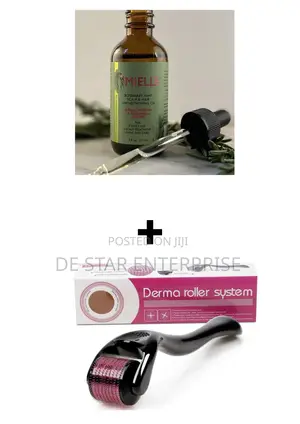 Derma Roller + Mielle Rosemary Oil for Wild Hair Growth
