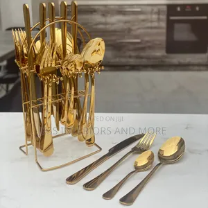 24pcs Stainless Steel Cutlery Set With Stand