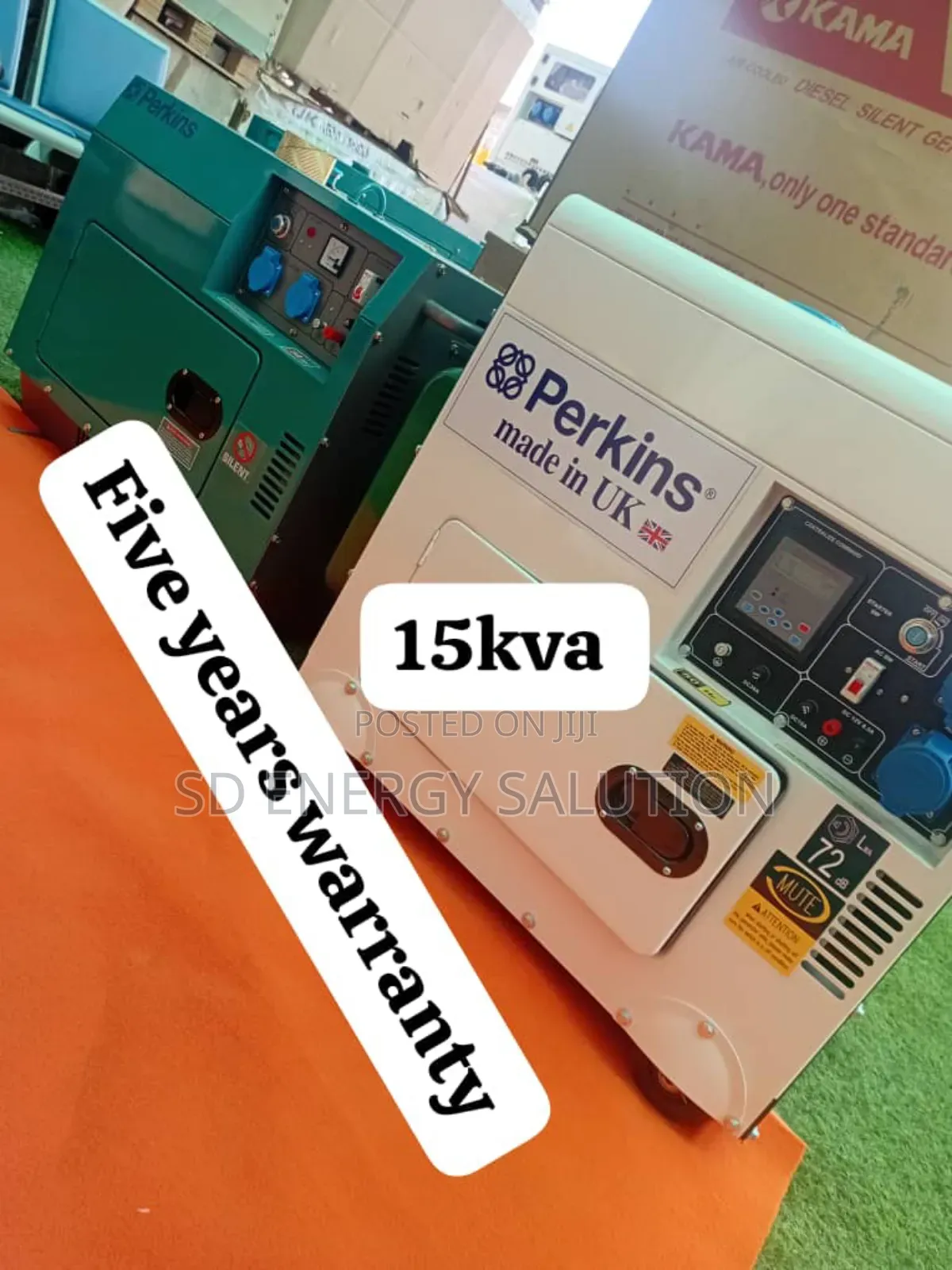 Valuable 15kva 16500watt Perkins Diesel Generator