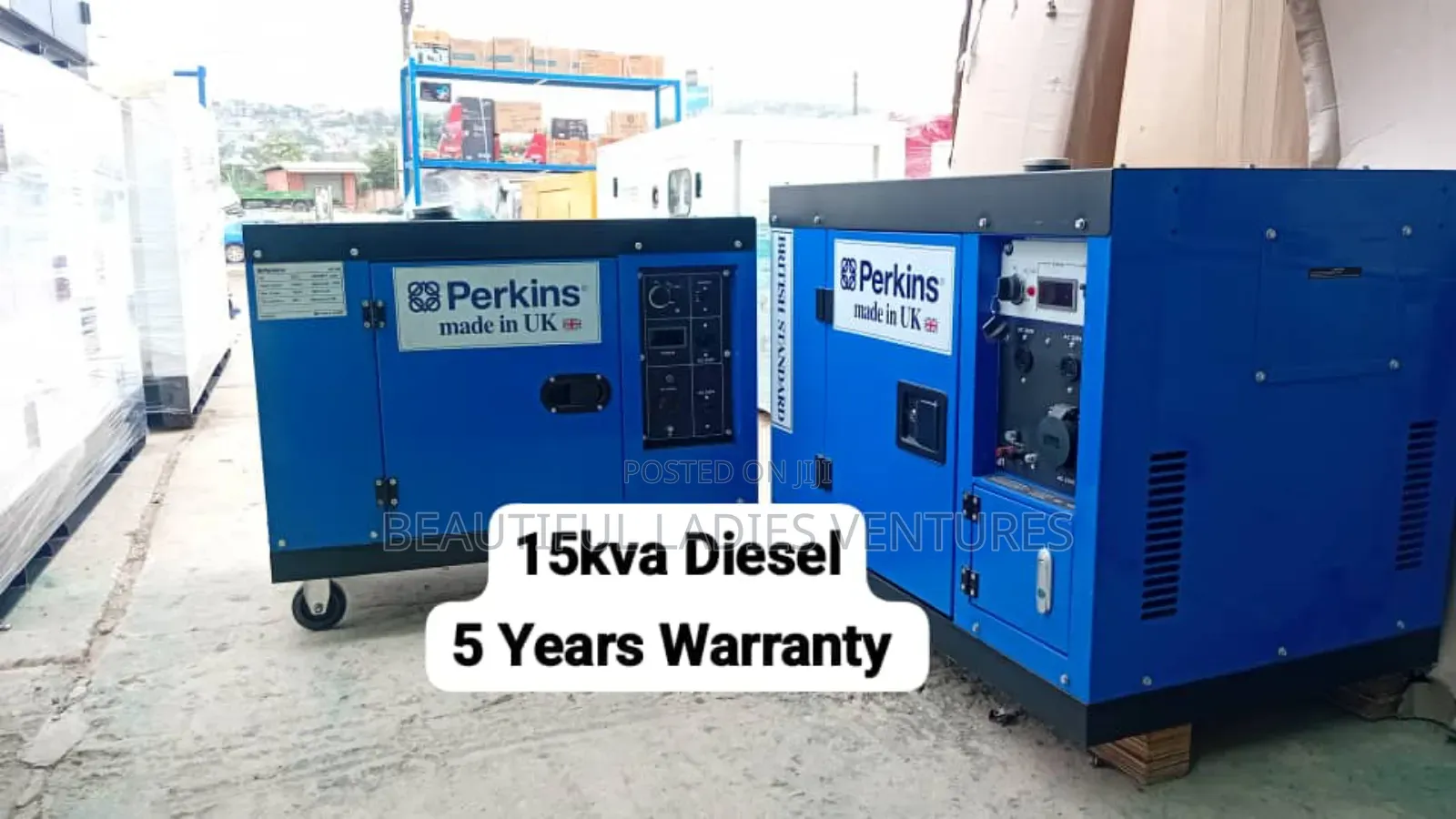 Battery Backed Diesel Power 15kva Perkins Generator