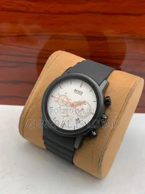 Boss Chronograph Silicone/ Rubber Strap
