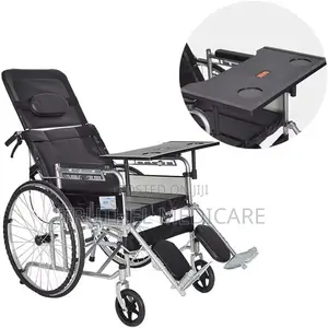 Executive Wheelchair(Long Back, Commode, Eating Tray Table)