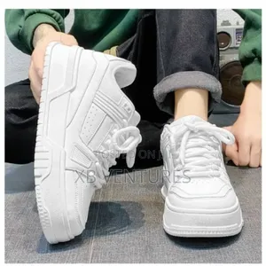 Casual Stylish Men's White Fashion Sneakers
