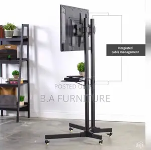 Adjustable Tv and Laptop Stand With Wheel