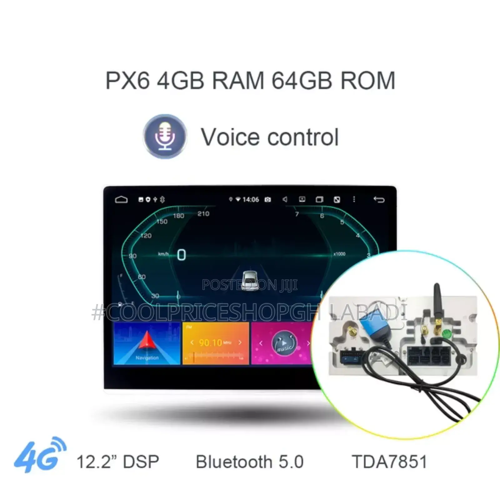 Px6 Klyde Rockchip 12.5 Inches Car Android Radio Multimedia