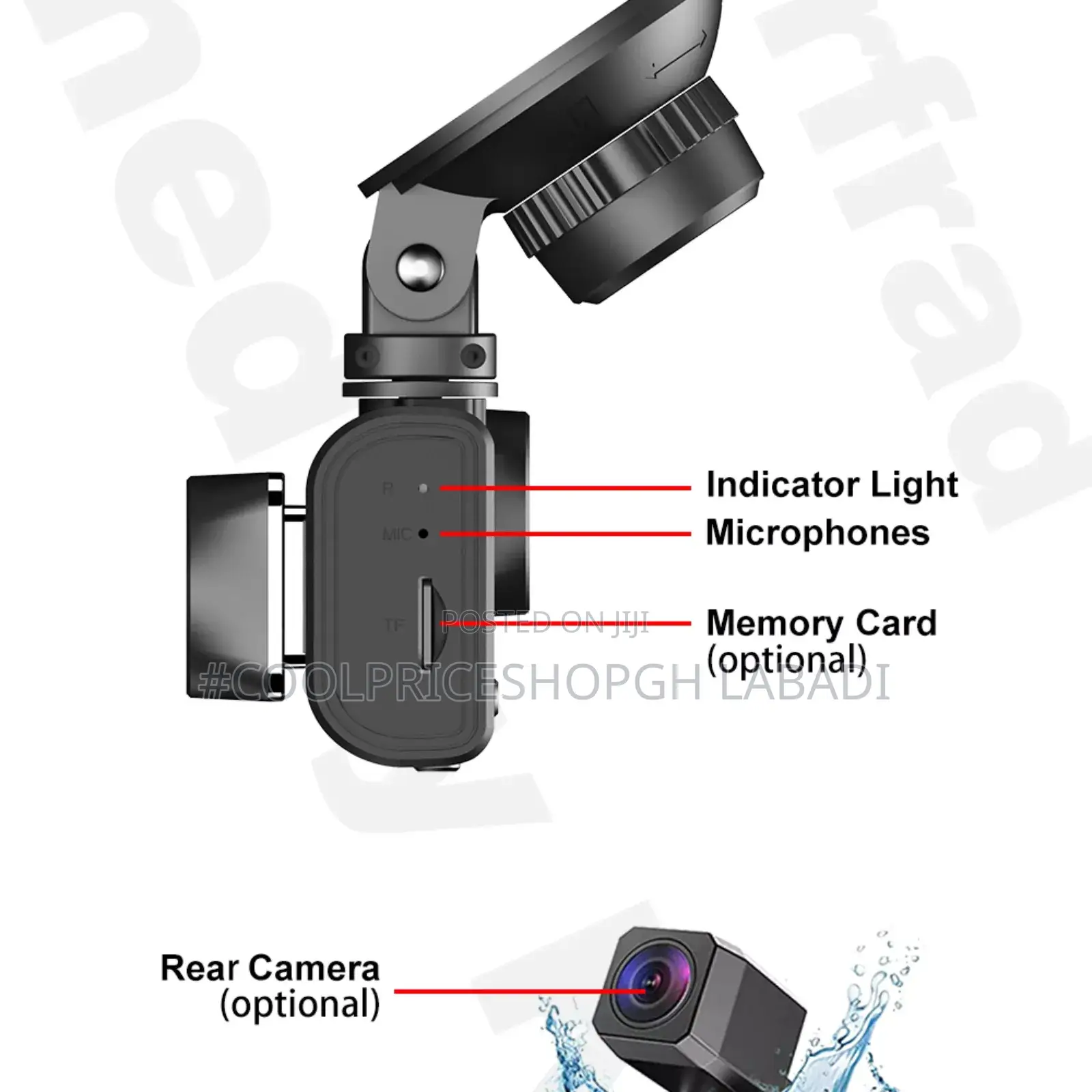 Car Dashcam Camcorder Monitor Recorder