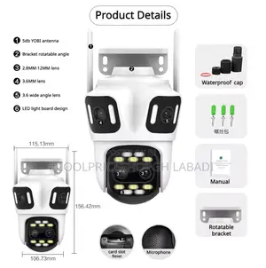 CCTV PTZ 3lens Survaillance