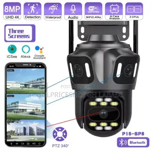 CCTV PTZ 3lens Survaillance