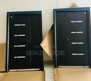 Quality Exterior Black Metallic Doors