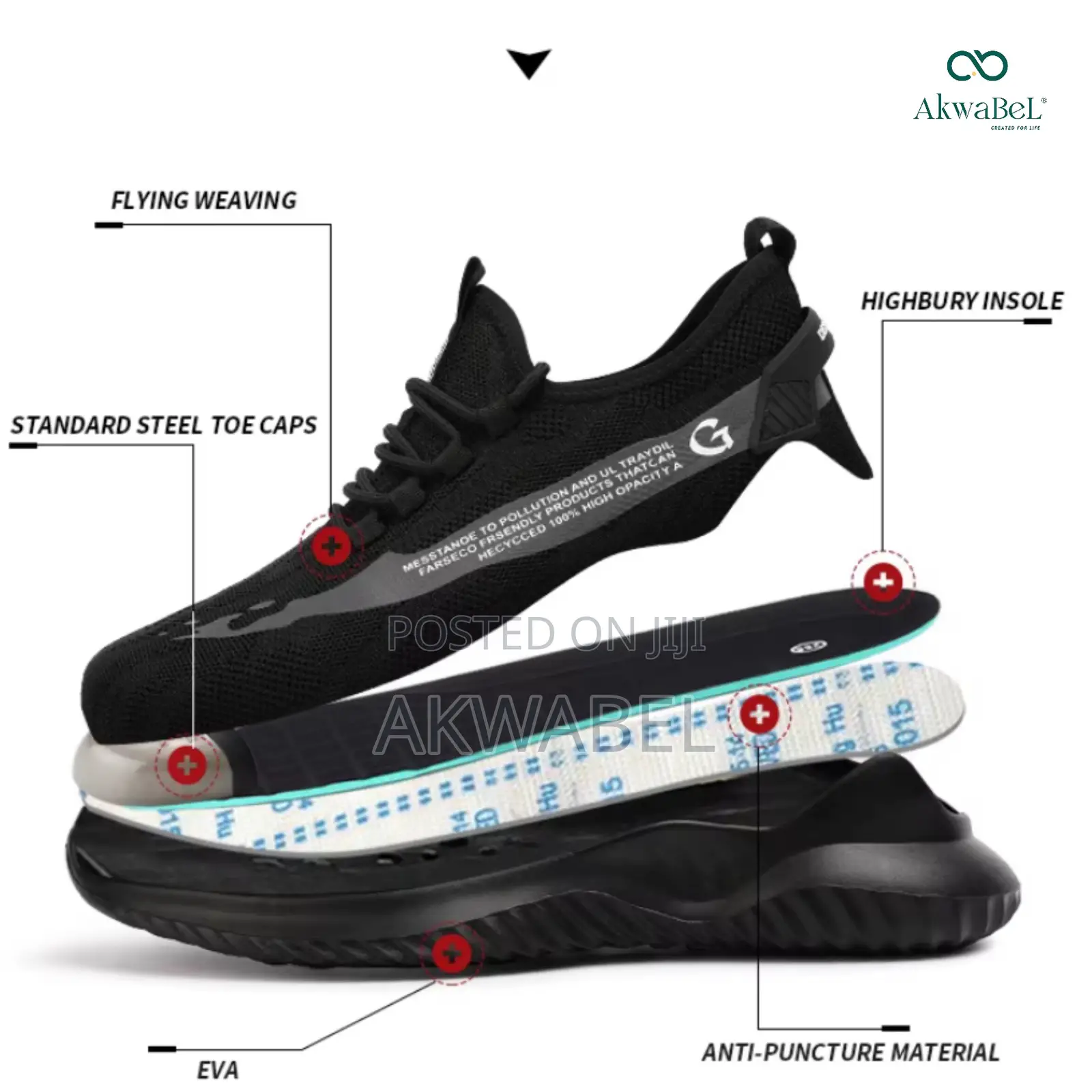 2039 • Guysia Super Lightweight Breathable Safety Boots