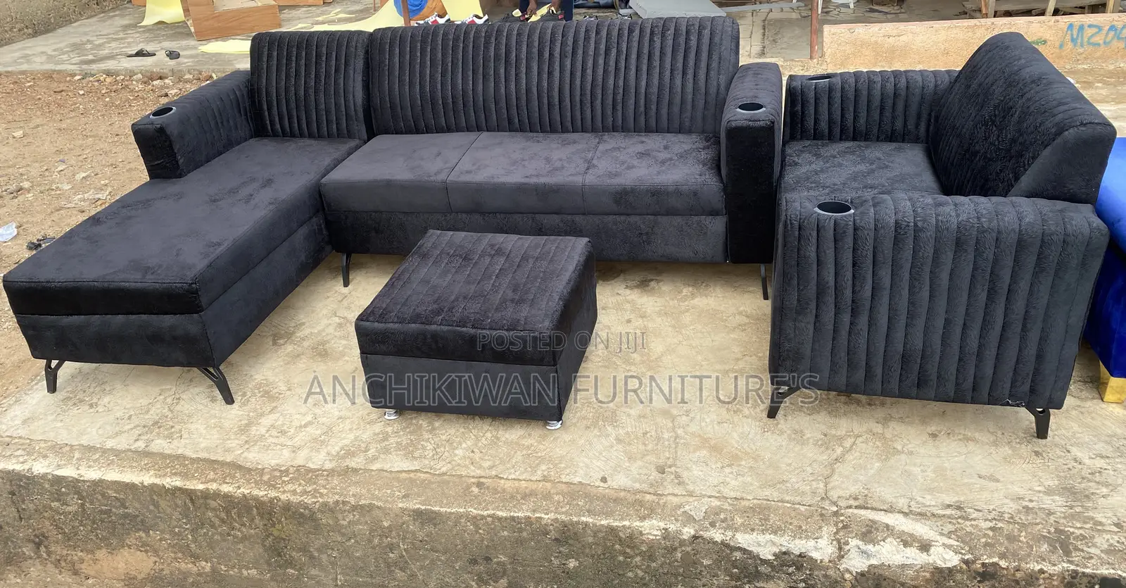 L Shaped Sofa + Center Table + 2 in 1 Sofa(Cash on Delivery)