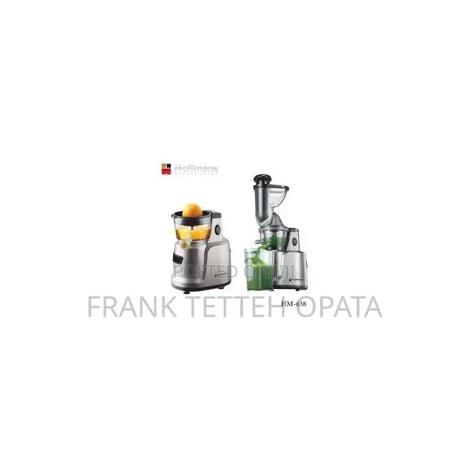 Hoffmans Vertical Slow Juicer 2 in 1 - Silver