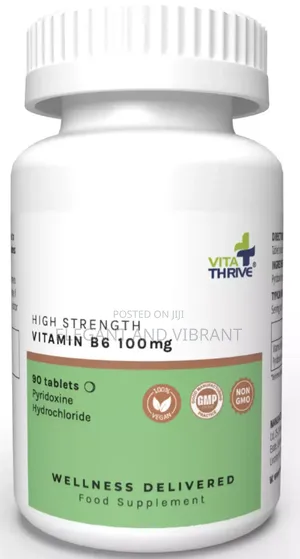 High Strength Vitamin B6 100mg – 90 Tablets