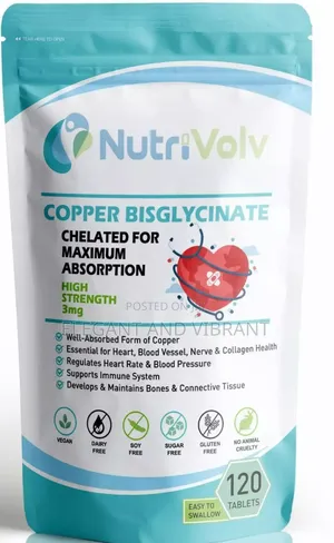Copper Bisglycinate 3mg - Chelated 3,000mcg Immune Heart