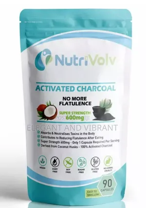 Activated Charcoal 600mg - Flatulence Gas Bloating Detox