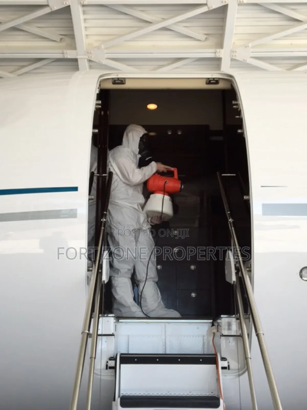 Ghana Airport Fumigation With Cleantex