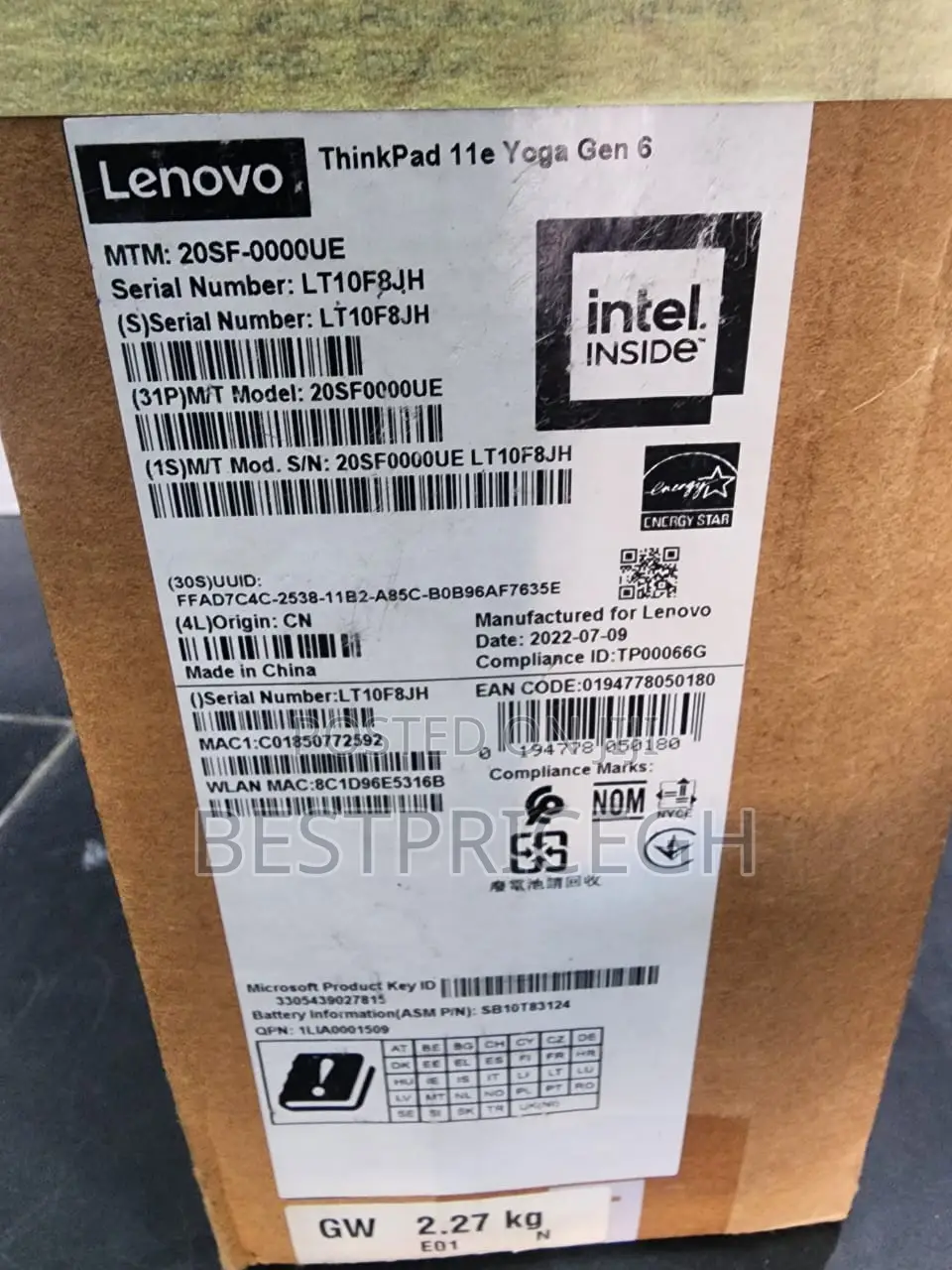New Laptop Lenovo ThinkPad 11e 8GB Intel Core I5 SSD 256GB