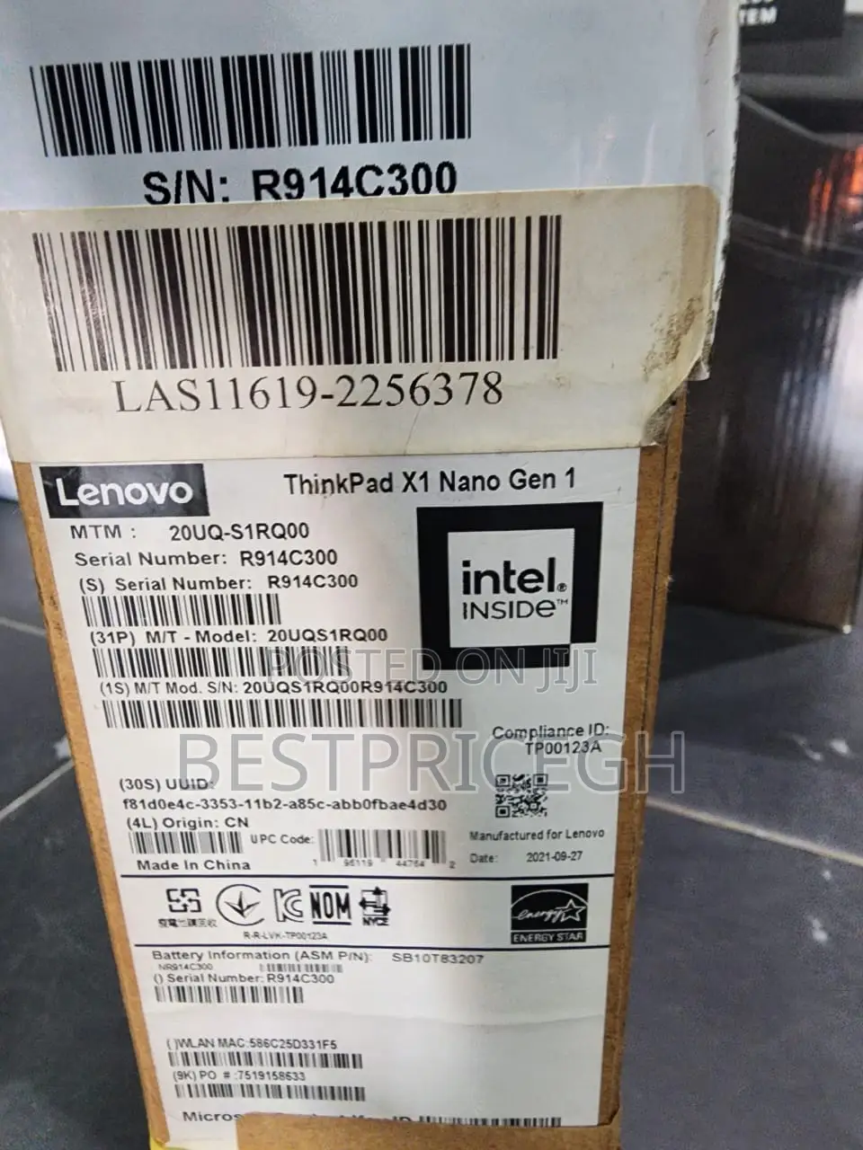 New Laptop Lenovo ThinkPad X1 Carbon 16GB Intel Core I5 SSD 512GB