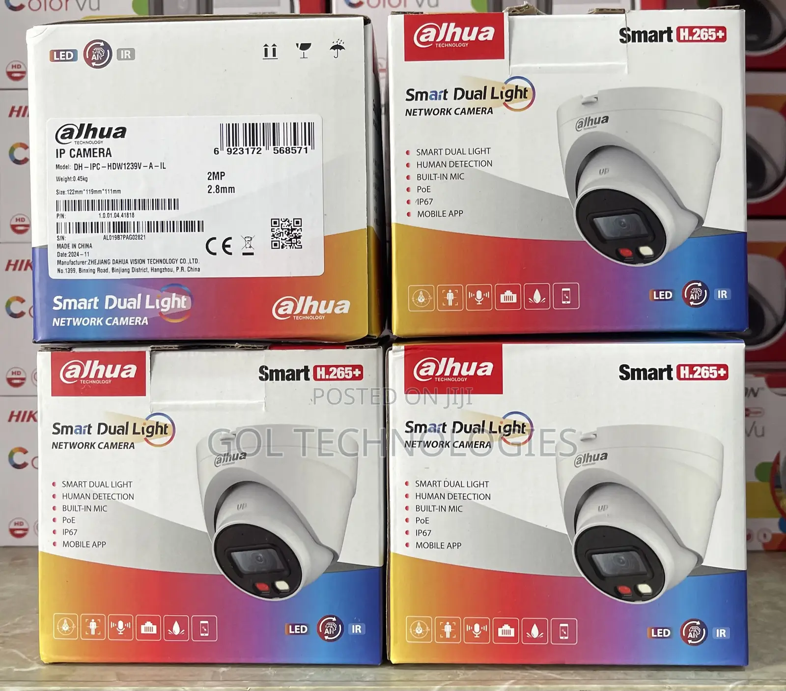 Dahua Full Color With Audio Ip Camera Smart Dual Light Ai