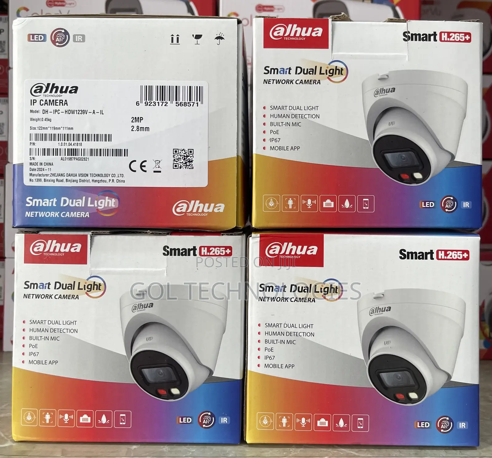 Dahua Full Color With Audio Ip Camera Smart Dual Light Ai
