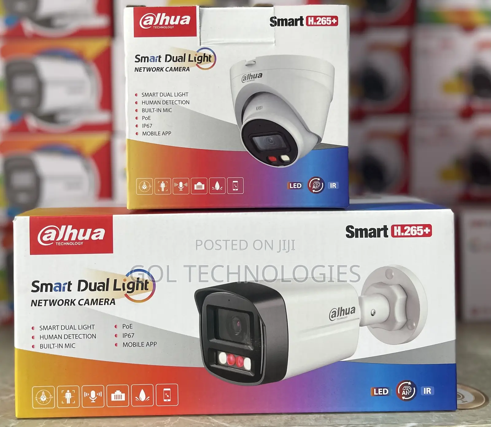 Dahua Ip Camera 2mp Full Color With Audio Bullet and Dome